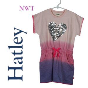 NWT Hatley Girls Romper Set with Sequence Heart Size 6